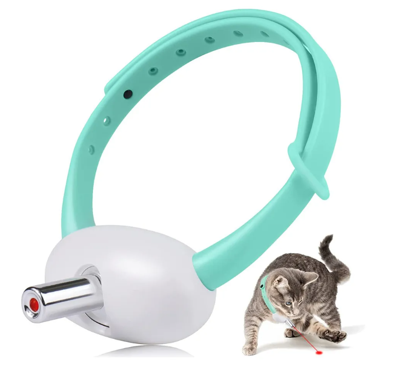 Collar Láser Inteligente para Gatos | Juguete Interactivo Automático y Recargable
