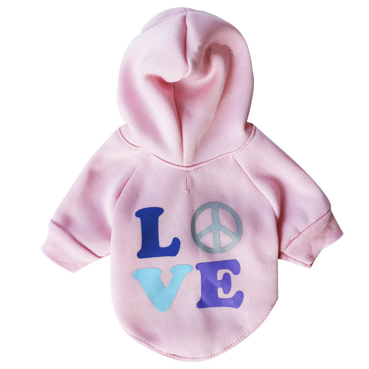 Poleron love rosado S