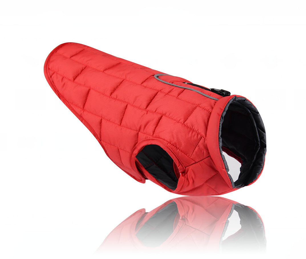 Chaqueta ladrillos acolchados rojo 2XL