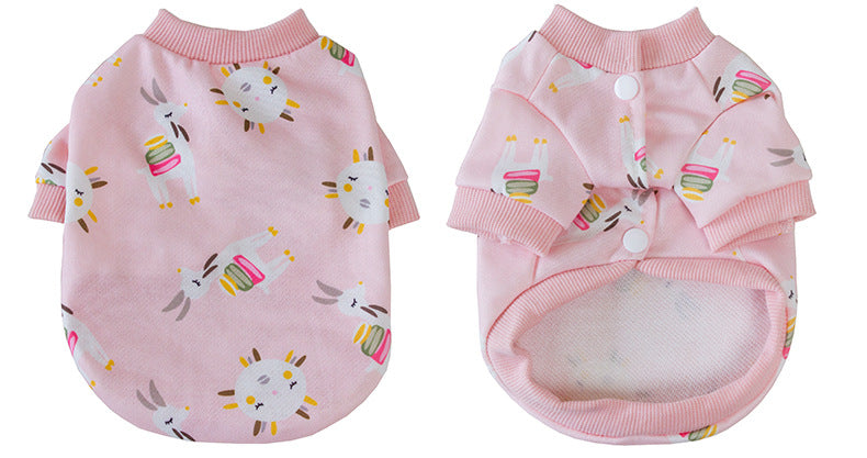 Poleron llamas rosado L