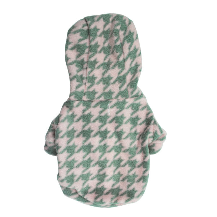 Poleron polar gris con rosa claro S