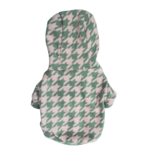 Poleron polar gris con rosa claro S