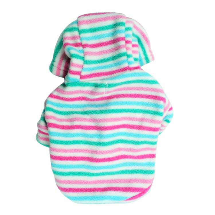 Poleron polar rayas rosa y celeste L