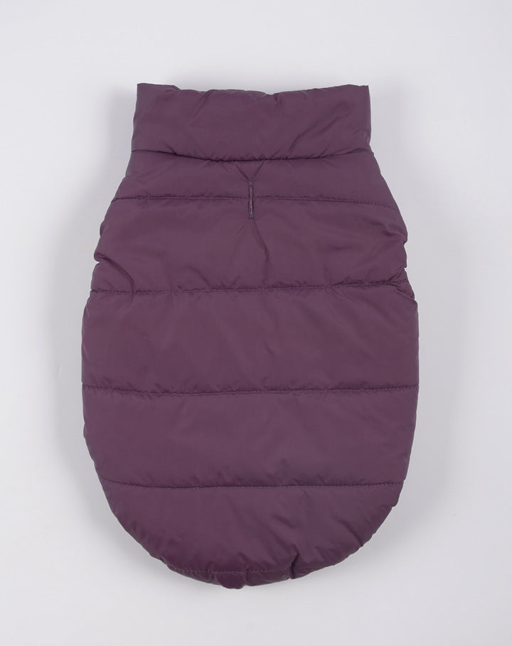 Chaqueta impermeable morado con polar interior XL