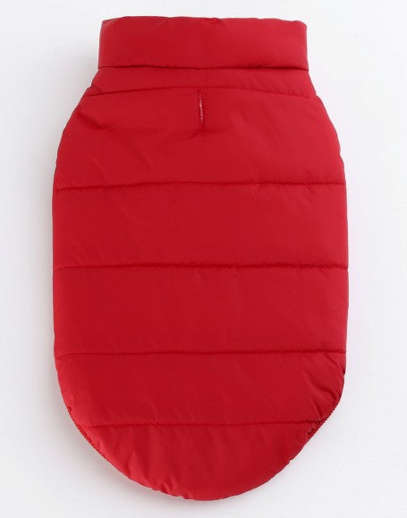 Chaqueta impermeable rojo con polar interior L